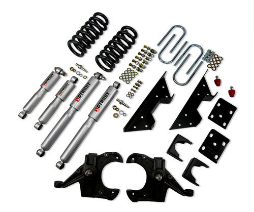 73-87 Chevrolet C10 (1" Rotor) 4" F/6" R drop W/ Street Performance Shocks